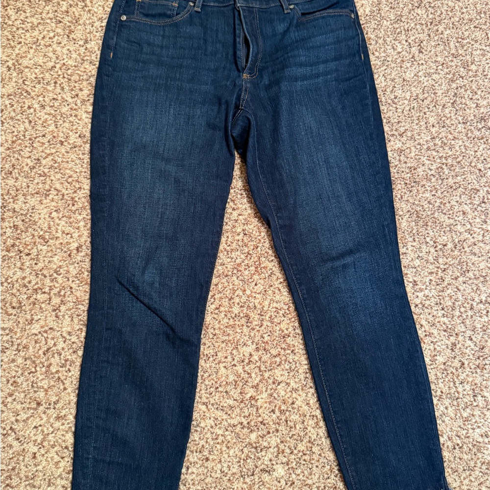 LOFT Blue Denim ankle crop Jeans